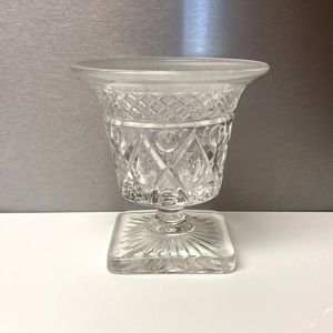 6 vintage footed dessert cups